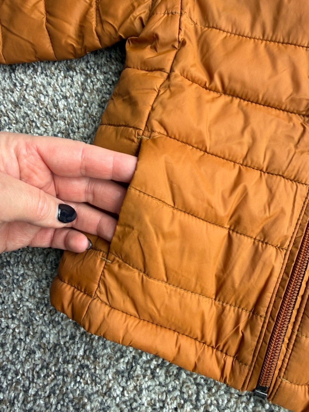 Amazon Essentials Kids Quilted Puffer Jacket - Rust - Picture 2 of 4